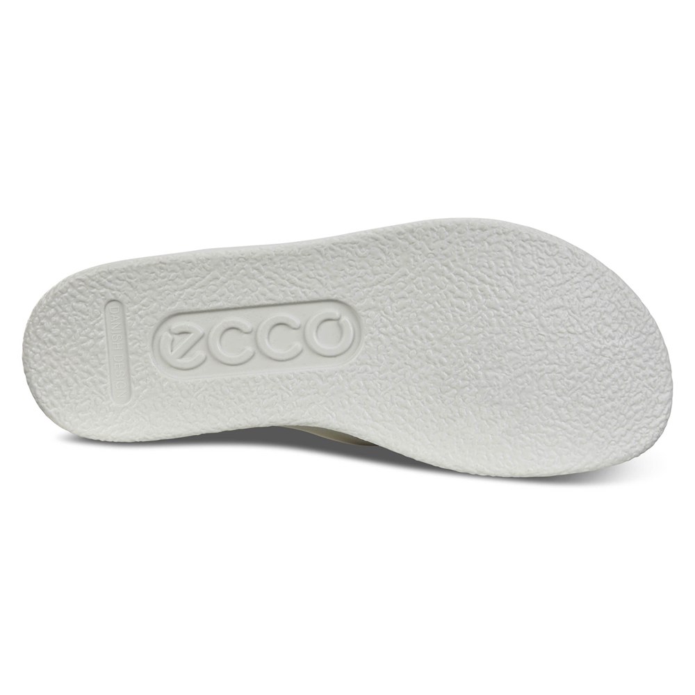 Sandalias Mujer - ECCO Corksphere Thong - Blancos - SFX718326